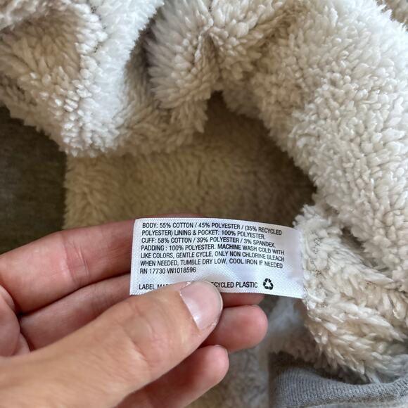 Goodfellow 1/4 Zip Adaptive Sweatshirt Gray XXL NEW Warm Cozy Shacket - Picture 5 of 6